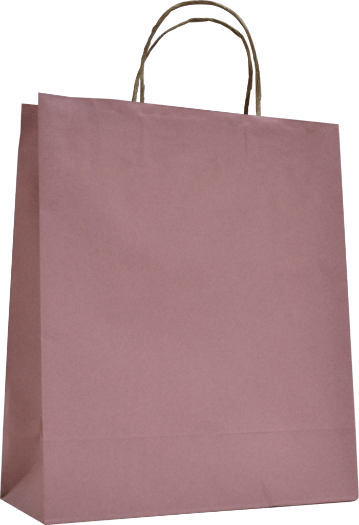 Sac en kraft écru couleurs pastels Collection Lavande