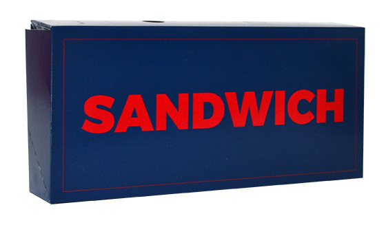 Boite sandwich - Sandwich - Bleu foncé, Lot de 50 pcs