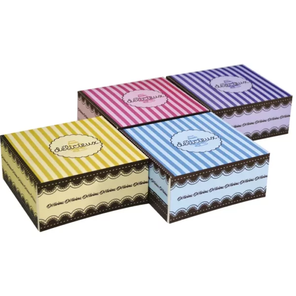 Boites pâtissières carton couché laminé