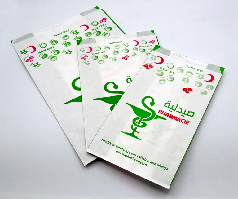 Pochette Pharmacie Kraft blanc Sitpec Printing & Packaging