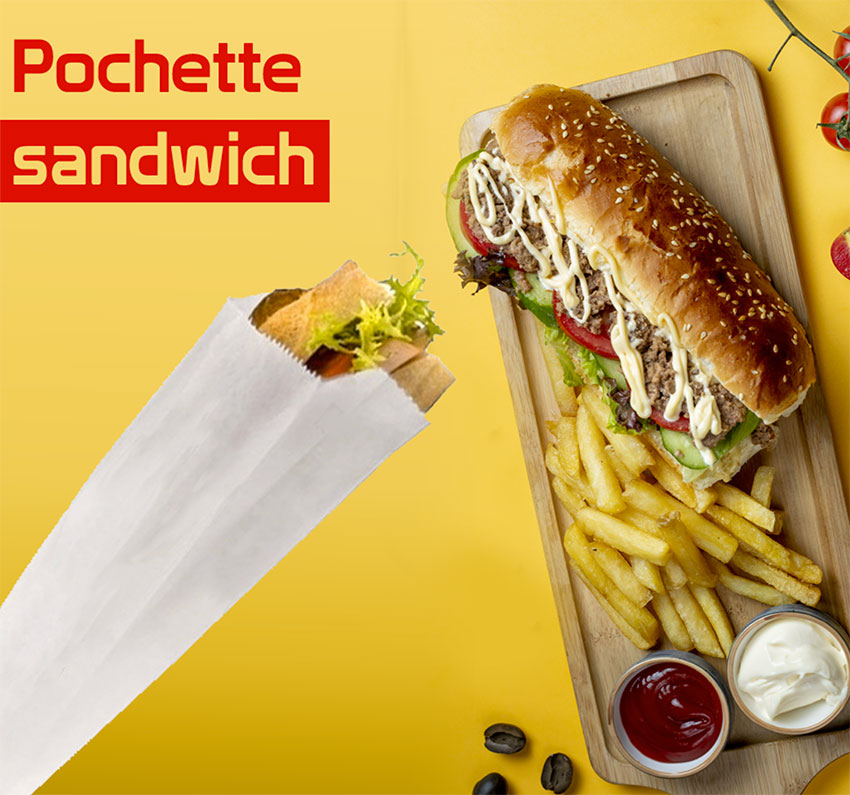 Pochette pain en Kraft sans impression Pochette pain en Kraft sans impression